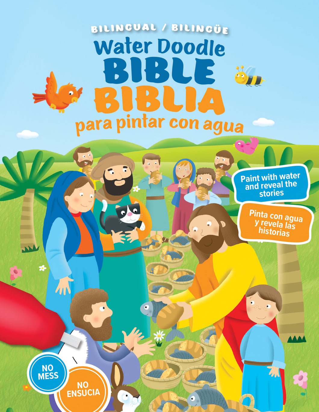 Biblia para Pintar con Agua - Bilingüe - Niños