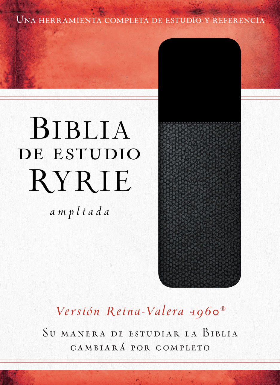 Biblia RVR 1960 de Estudio Ryrie Ampliada Negro Duotone Índice