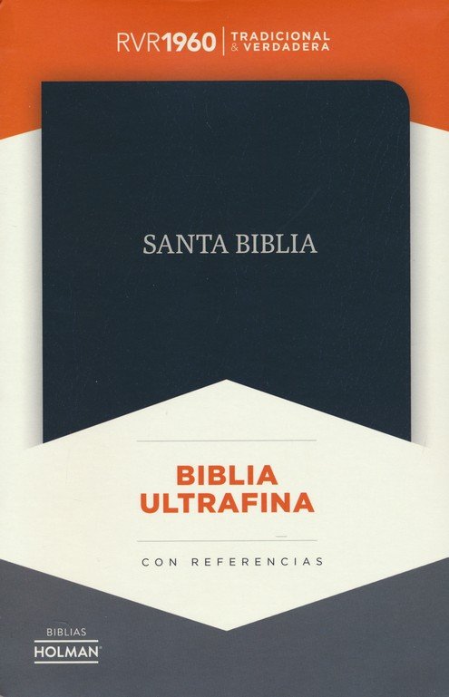 Biblia RVR60 - Ultrafina - Piel Fabricada - Negro -