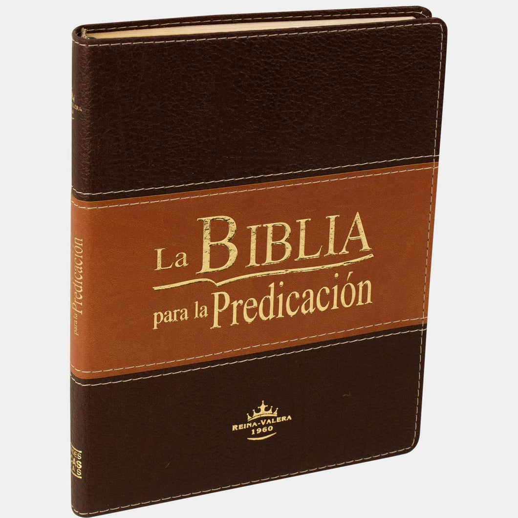 Biblia RVR60 - para la Predicación -con Indice - Símil Piel - Dos Tonos