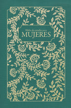 Cargar imagen en el visor de la galería, Biblia RVR60 de Estudio para Mujeres - Edición de Lujo, Tela Verde con Canto Dorado
